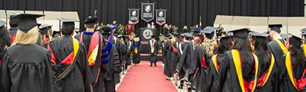 UCM students at a commencement ceremony