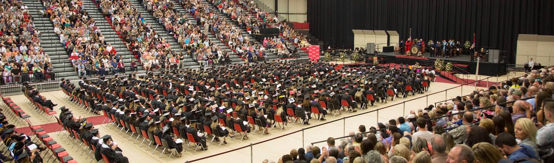 View of a UCM commencement ceremony in progress